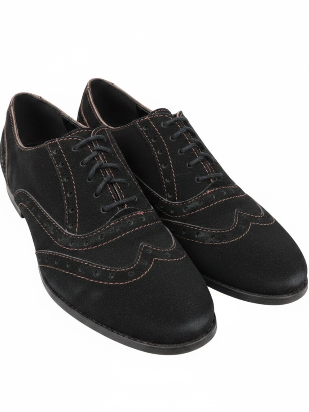 B.O.C. Born Black Suede Leather Women’s Oxfords Size 8